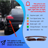 Feux Arrière LED Porsche Panamera 970 2010-2016 (réf. 2) - vue de dessus - Becquet Voiture