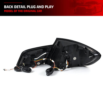 Feux Arrière LED RGB BMW Série 5 F10 M5 2011-2016 - vue de trois-quarts - Becquet Voiture