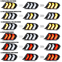 Feux Arrière LED RGB Ford Mustang S550 2015-2023 - vue de profil - Becquet Voiture