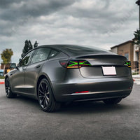 Feux Arrière LED RGB Tesla Model 3 Model Y 2017-2023 - installé sur véhicule - Becquet Voiture