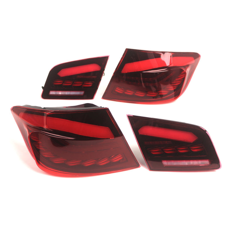 Feux Arrière LED Rouges BMW Série 5 F10 F18 M5 - packshot studio - Becquet Voiture