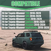 Feux Arrière LED Toyota 4Runner 2010-2023 Paire Fumée - vue de profil - Becquet Voiture