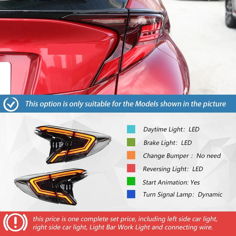 Feux Arrière LED Toyota C-HR CHR IZOA 2018-2023 - détail du montage - Becquet Voiture