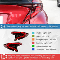 Feux Arrière LED Toyota C-HR CHR IZOA 2018-2023 - vue rapprochée - Becquet Voiture