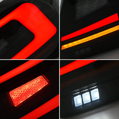 Feux Arrière LED Toyota Corolla 2011-2013 (Homologués E-mark) - vue de trois-quarts - Becquet Voiture