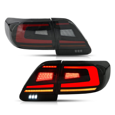 Feux Arrière LED Toyota Corolla 2011-2013 (Homologués E-mark) - vue rapprochée - Becquet Voiture