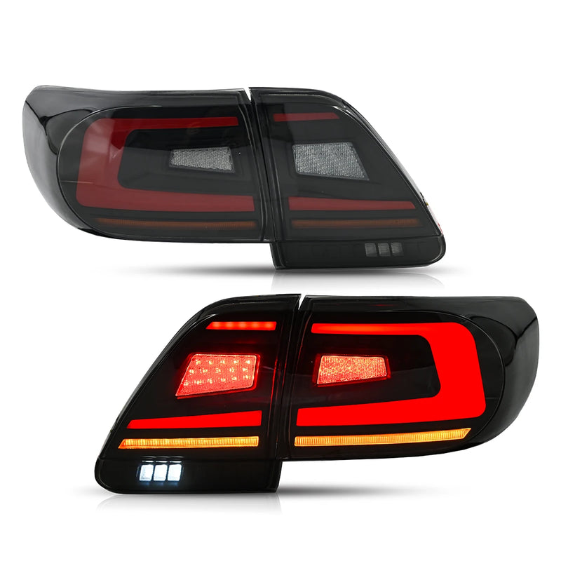Feux Arrière LED Toyota Corolla 2011-2013 (Homologués E-mark) - vue rapprochée - Becquet Voiture