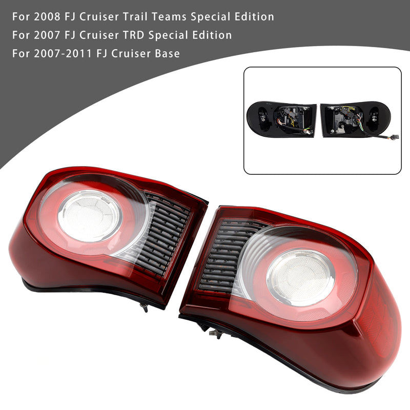 Feux Arrière LED Toyota FJ Cruiser 2007-2011 Robuste - vue de dessus - Becquet Voiture