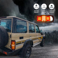 Feux Arrière LED Toyota Land Cruiser LC70 LC76 1984-2021 - packshot studio - Becquet Voiture