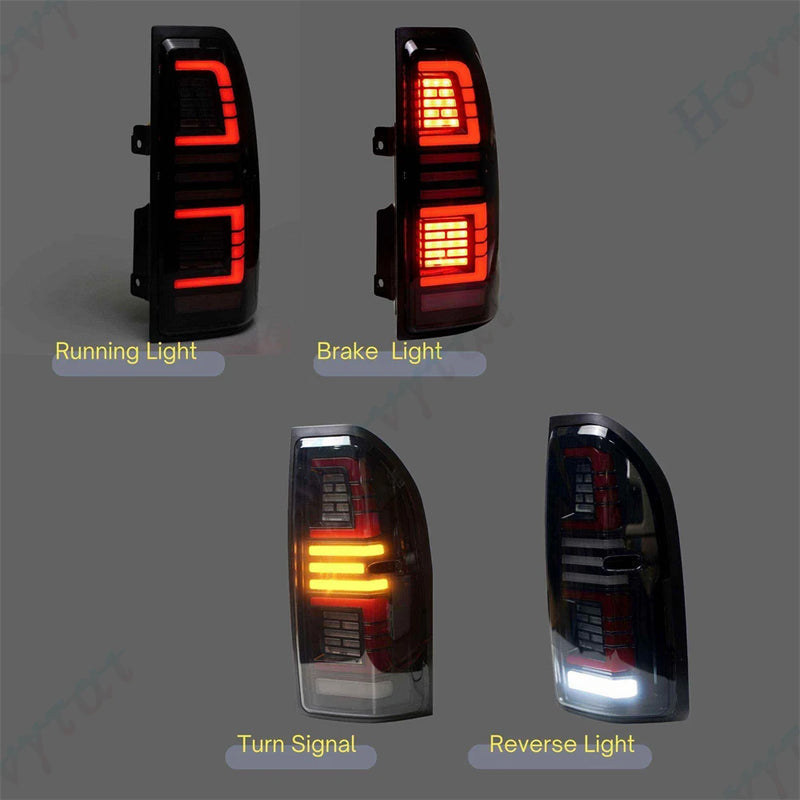 Feux Arrière LED Toyota Prado 90 LC90 1996-2002 Paire - installé sur véhicule - Becquet Voiture