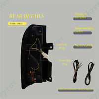 Feux Arrière LED Toyota Prado 90 LC90 1996-2002 Paire - packshot studio - Becquet Voiture