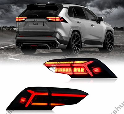 Feux Arrière LED Toyota RAV4 2018-2022 DRL Look Tuning - vue de face - Becquet Voiture