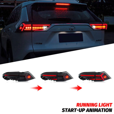 Feux Arrière LED Toyota RAV4 2019-2023 - vue arrière - Becquet Voiture