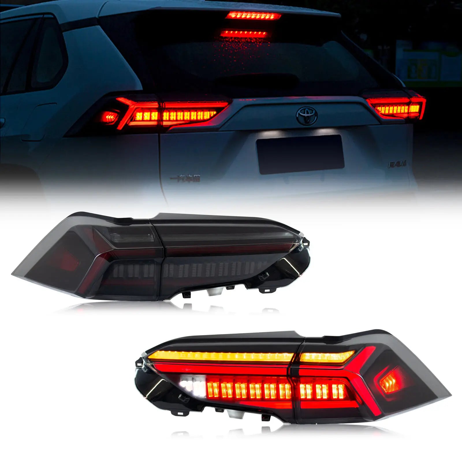 Feux Arrière LED Toyota RAV4 2019-2025 - vue de face - Becquet Voiture