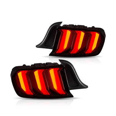 Feux Arrière LED Vland Ford Mustang S550 (2015-2023) 5 Modes - vue arrière - Becquet Voiture
