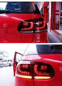 Feux Arrière LED Volkswagen Golf 6 MK6 2008-2013 Paire - packshot studio - Becquet Voiture