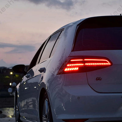 Feux Arrière LED Volkswagen Golf 7 MK7 GTD GTI - installé sur véhicule - Becquet Voiture