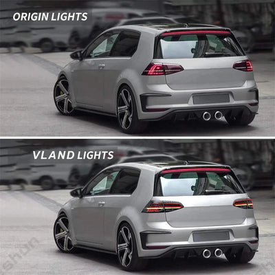 Feux Arrière LED Volkswagen Golf 7 MK7 GTD GTI - vue de profil - Becquet Voiture