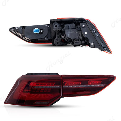 Feux Arrière LED Volkswagen Golf 8 2021-2024 Look GTI - détail du montage - Becquet Voiture