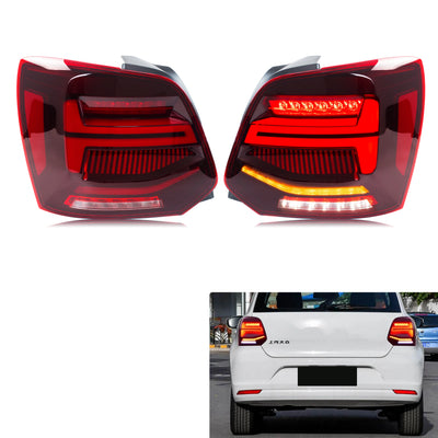 Feux Arrière LED Volkswagen Polo 5 6R 6C 2009-2017 - vue de face - Becquet Voiture
