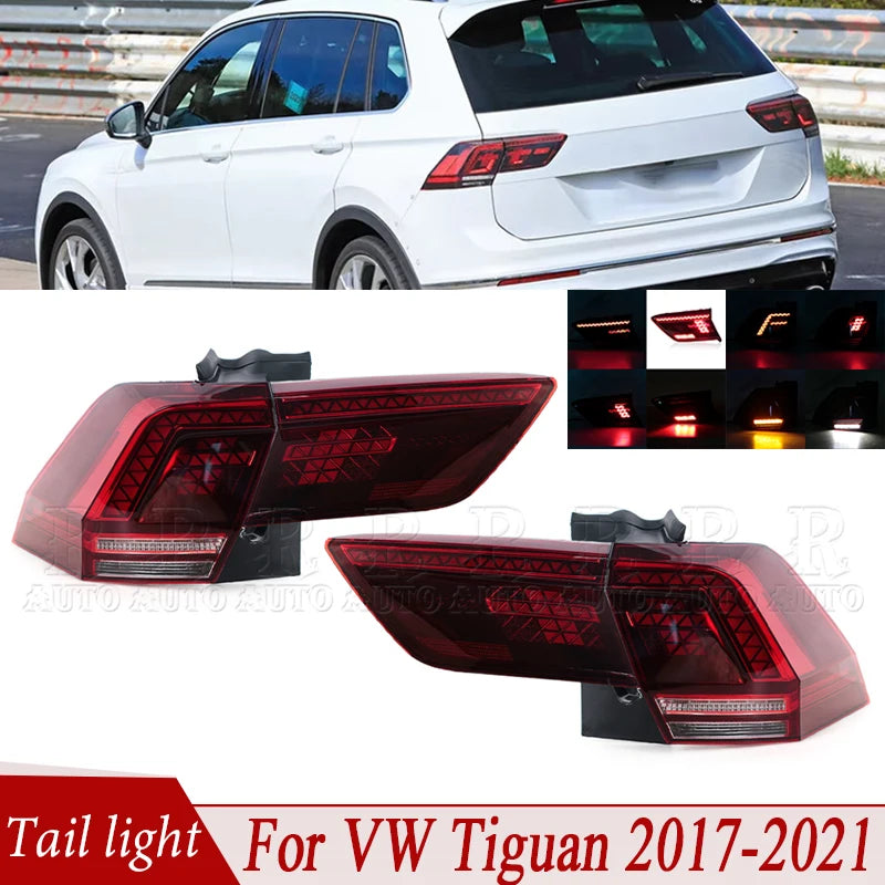 Feux Arrière LED Volkswagen Tiguan 2017-2021 - vue de face - Becquet Voiture