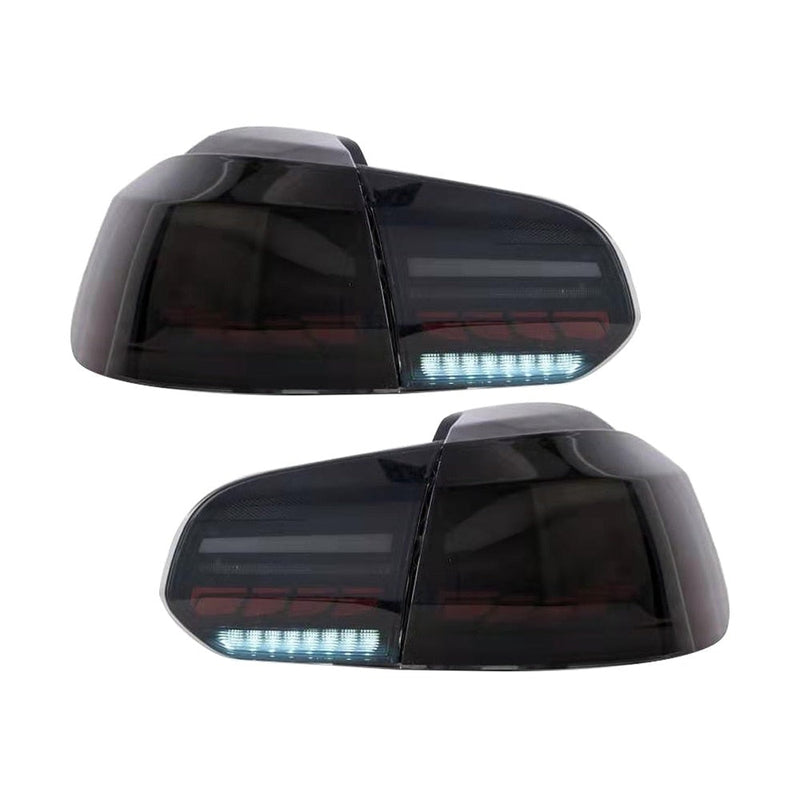 Feux Arrière LED VW Golf 6 2008-2013 Séquentiel - installé sur véhicule - Becquet Voiture