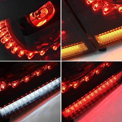 Feux Arrière LED VW Golf 6 Mk6 2008-2013 - vue de trois-quarts - Becquet Voiture