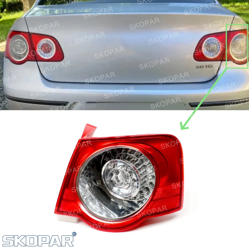 Feux Arrière LED VW Passat B6 2006-2011 4 Pièces Complet - vue rapprochée - Becquet Voiture