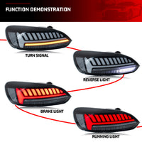 Feux Arrière LED VW Scirocco 3 TSI TDI R 2009-2017 Noirs - vue de profil - Becquet Voiture