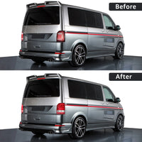 Feux Arrière LED VW Transporter T5 2003-2009 - installé sur véhicule - Becquet Voiture