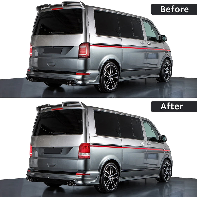 Feux Arrière LED VW Transporter T5 2003-2009 - installé sur véhicule - Becquet Voiture