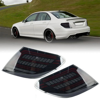 Feux Arrière Mercedes Classe C W204 C250 C300 2007-2014 - vue de face - Becquet Voiture