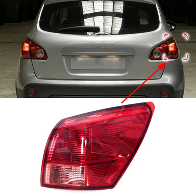 Feux Arrière Nissan Qashqai 2007-2010 - détail du montage - Becquet Voiture
