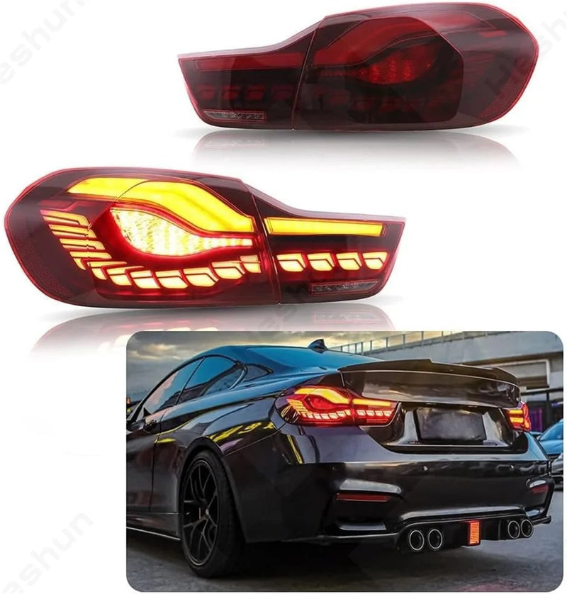 Feux Arrière OLED BMW M4 F32 F33 F36 F82 F83 GTS 2013-2020 - vue rapprochée - Becquet Voiture