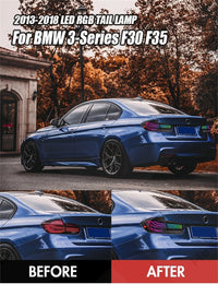 Feux Arrière OLED BMW Série 3 F30 F35 F80 M3 (2012-2018) PreLCI - vue de profil - Becquet Voiture