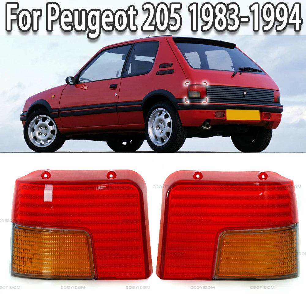 Feux Arrière Peugeot 205 1983-1994 - vue de face - Becquet Voiture