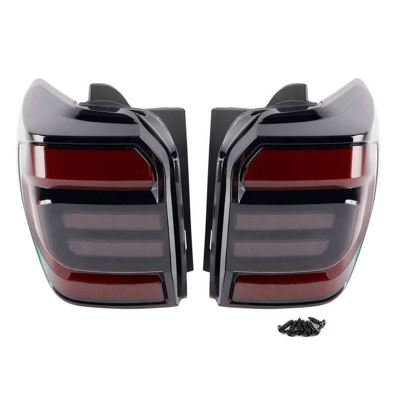 Feux Arrière Séquentiels LED Noirs Toyota 4Runner 2010-2024 - vue de face - Becquet Voiture