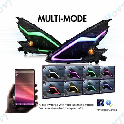Feux Avant LED Nissan 370Z Coupe Nismo Z34 - packshot studio - Becquet Voiture