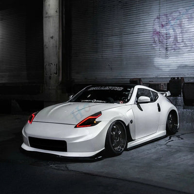 Feux Avant LED Nissan 370Z Coupe Nismo Z34 - vue de trois-quarts - Becquet Voiture