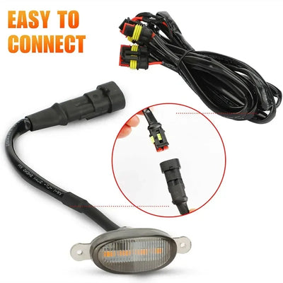 Feux de Calandre LED Eagle Eye Universels 4 LED - installé sur véhicule - Becquet Voiture