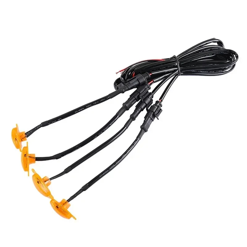 Feux de Calandre LED Eagle Eye Universels 4 LED - packshot studio - Becquet Voiture
