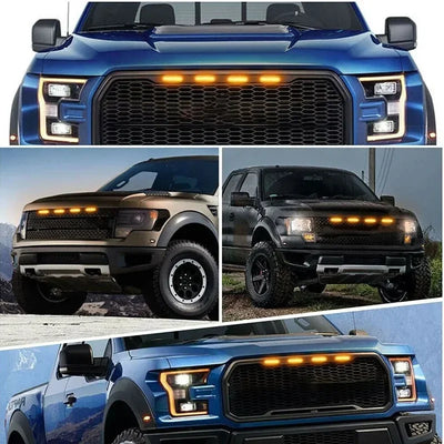 Feux de Calandre LED Eagle Eye Universels 4 LED - vue arrière - Becquet Voiture