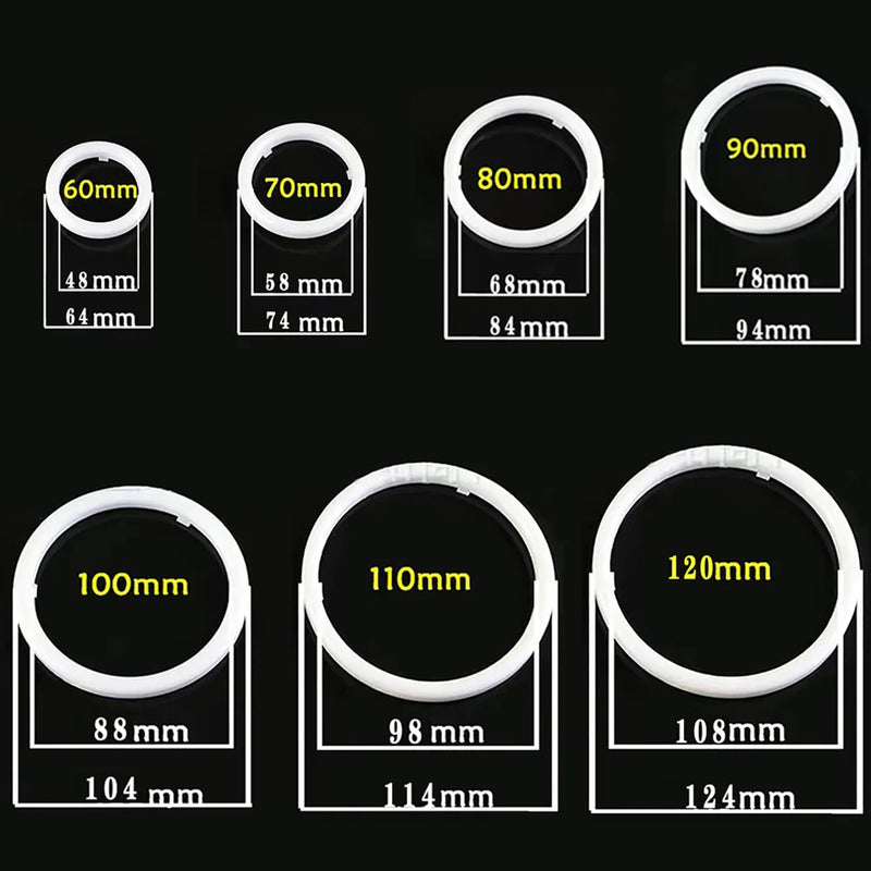 Feux de Jour DRL Angel Eyes RGB LED Universels (Kit 2 Pièces) - installé sur véhicule - Becquet Voiture