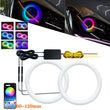 Feux de Jour DRL Angel Eyes RGB LED Universels (Kit 2 Pièces)