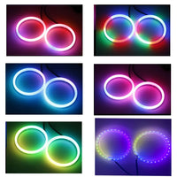 Feux de Jour DRL Angel Eyes RGB LED Universels (Kit 2 Pièces) - vue de profil - Becquet Voiture