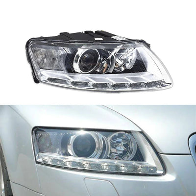 Feux de Jour DRL Audi A6 C6 2009-2011 - détail du montage - Becquet Voiture