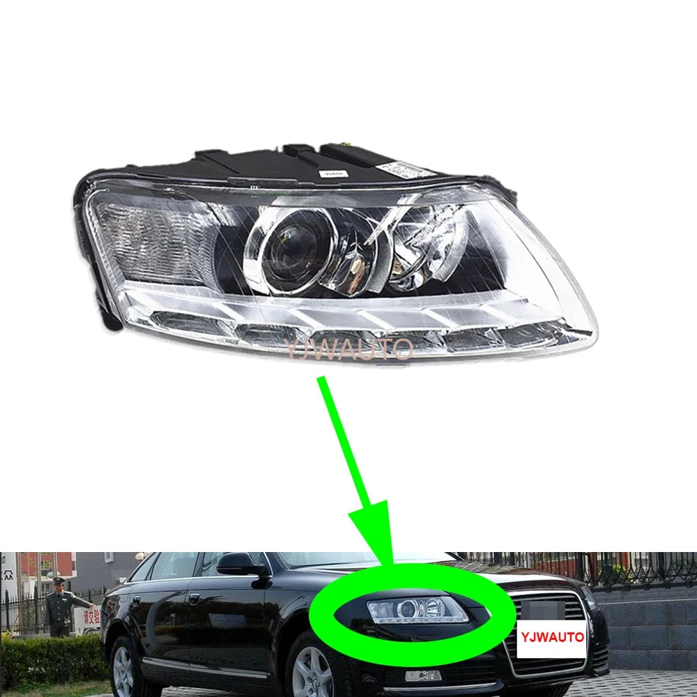 Feux de Jour DRL Audi A6 C6 2009-2011 - vue de face - Becquet Voiture