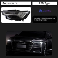 Feux de Jour DRL Audi Style C8 2019-2023 - installé sur véhicule - Becquet Voiture