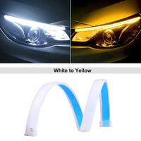 Feux de Jour DRL Bande Flexible LED 12V - détail du montage - Becquet Voiture