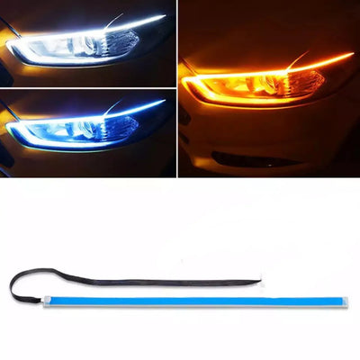 Feux de Jour DRL Bande Flexible LED 12V - vue de profil - Becquet Voiture